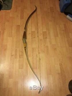 Vtg 41# 62 Fred Bear Grizzly Archery Rh Recurve Bow No Holes As Is