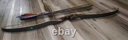 Vtg BEAR Glassed Powered Kodiak Magnum Recurve Bow AMO 52 45X# 9U11122 -Arrows