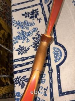 Vtg Bear Glass Powered Alaskan Recurve Bow 62 Model # 43 Rare Black Brown