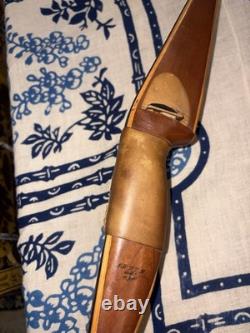 Vtg Bear Glass Powered Alaskan Recurve Bow 62 Model # 43 Rare Black Brown