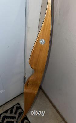 Vtg Darton Scholar Recurve Traditional Bow Right Hand 35# Length 66