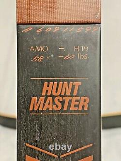 Vtg Hoyt Easton Hunt Master 60 Pound Hunting Recurve 58 Inch AMO