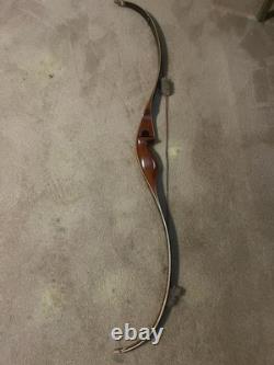 Vtg WING ARCHERY/RED WING HUNTER RECURVE BOW 58/45#DrawRW2833