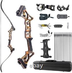 Wasp Recurve Bow with Hard Case Set for Hunting Targeting Shooting Right Handed