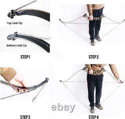 Wasp Recurve Bow with Hard Case Set for Hunting Targeting Shooting Right Handed