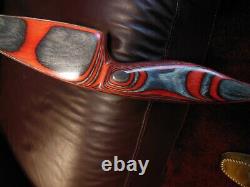 White Wolf custom Recurve, Left-hand, Beowulf, Red Moon motif, 35#