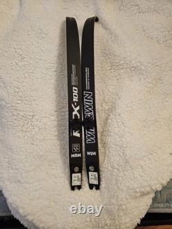 Win & Win RCX-100 Recurve Bow Limbs 70in 34lb Carbonfiber Black Target