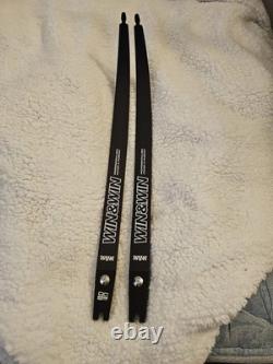 Win & Win RCX-100 Recurve Bow Limbs 70in 34lb Carbonfiber Black Target