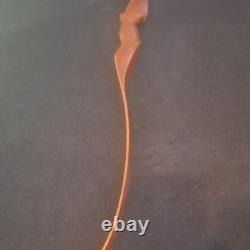 Wood Recurve Bow Brown 62 in 35 lb 28 in Draw Adult Ambidextrous Field